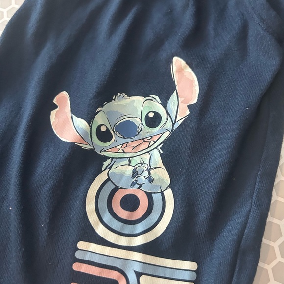 Disney Stitch Navy & Pink PJ Bottoms Size S - Picture 3 of 9